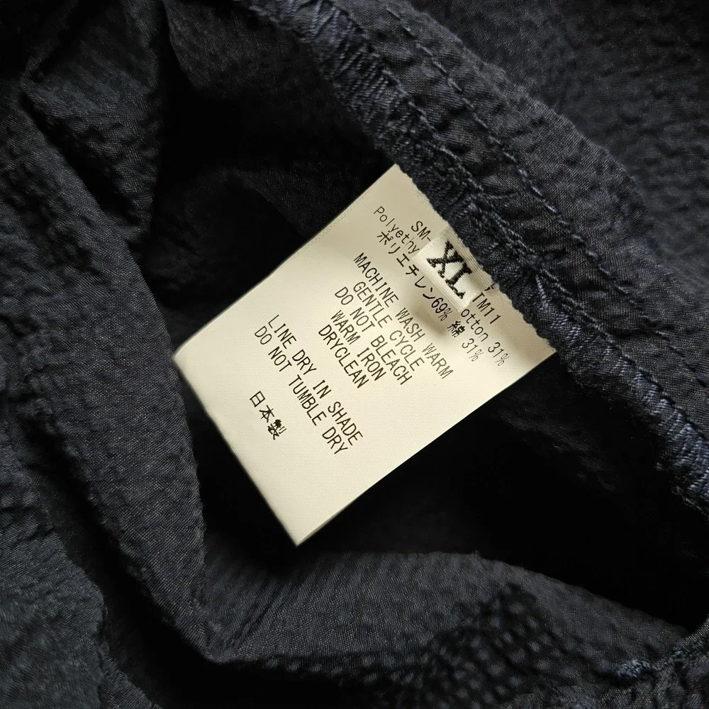 Smock By Mohawk Pants Men XL 32x28 Navy Seersucker Drawstring Pull On Japanese